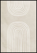 illustration poster white rainbow