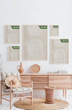 illustration poster white rainbow formats