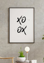 Xo Hugs and Kisses Poster modern poster