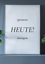 Today! tomorrow Poster Inspiration