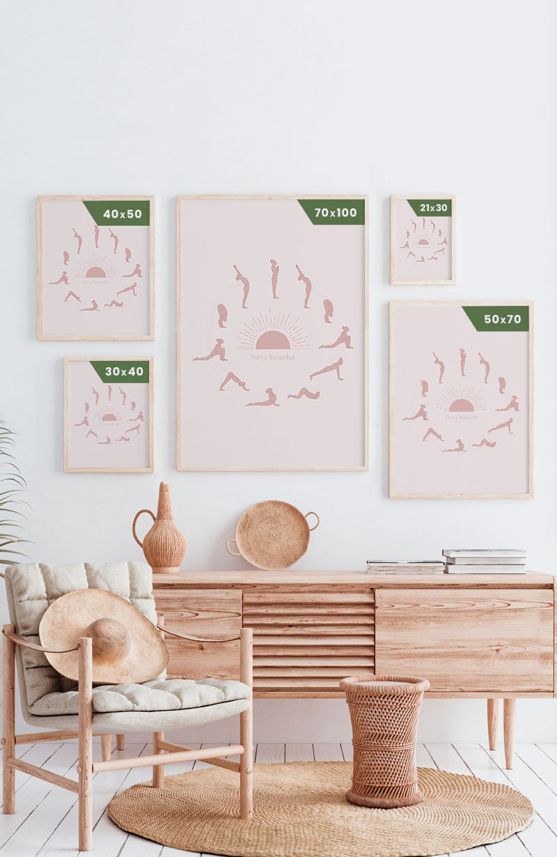 Sun Green Yoga Poster
