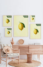 Poster lemon with leaf poster sizes