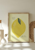 Poster Lemon when life hands you lemons in the living room