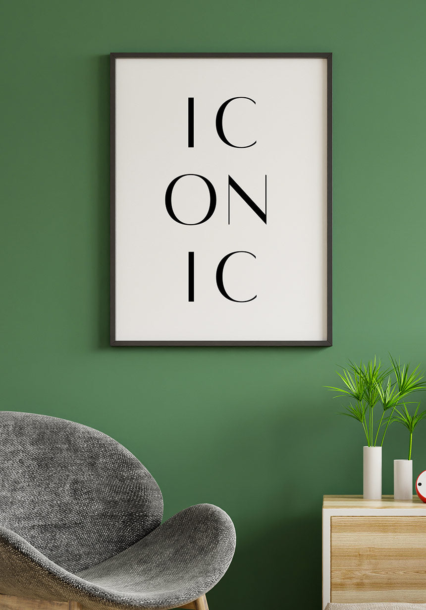 Iconic Typography Poster
