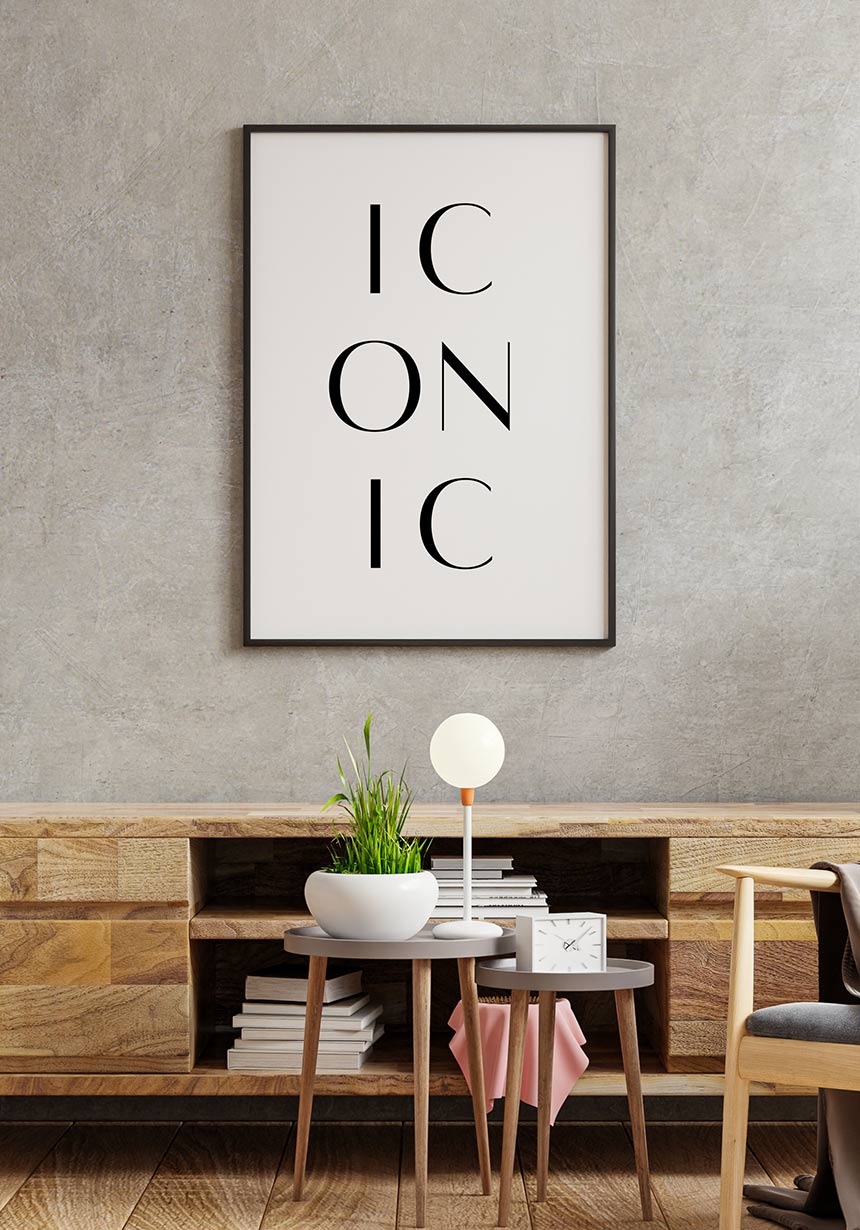 Iconic Typography Poster Typography