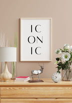 Iconic Typography Poster Image Frame