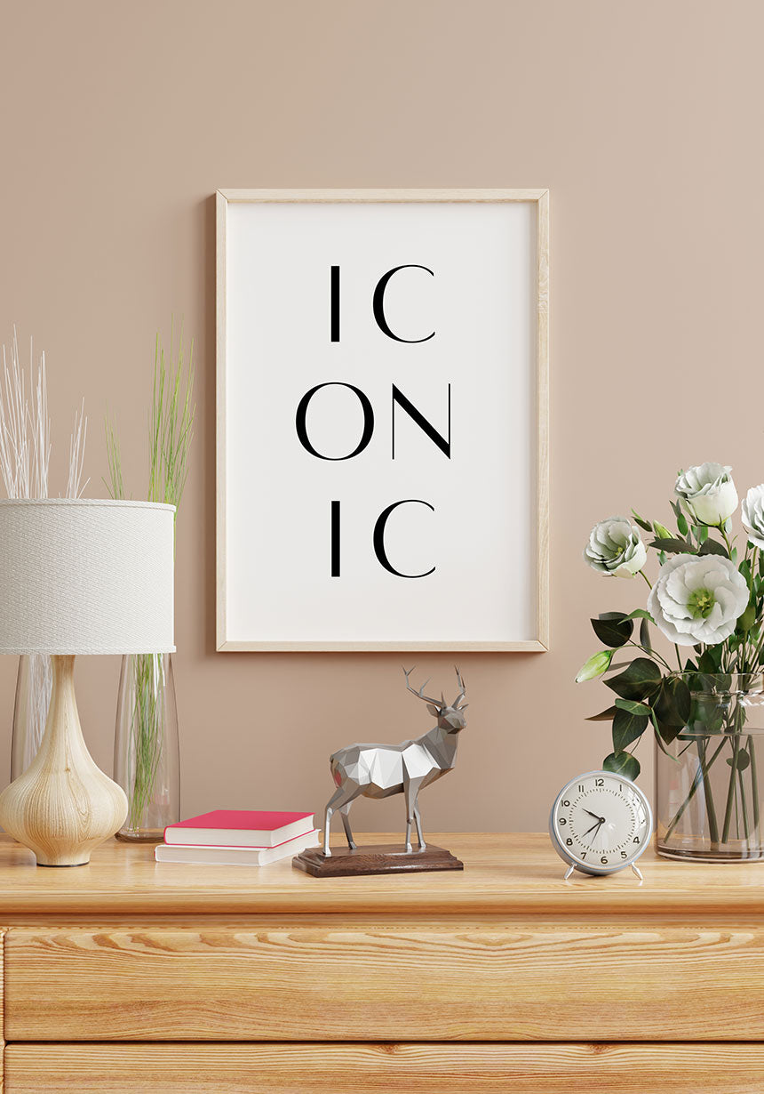 Iconic Typography Poster Image Frame