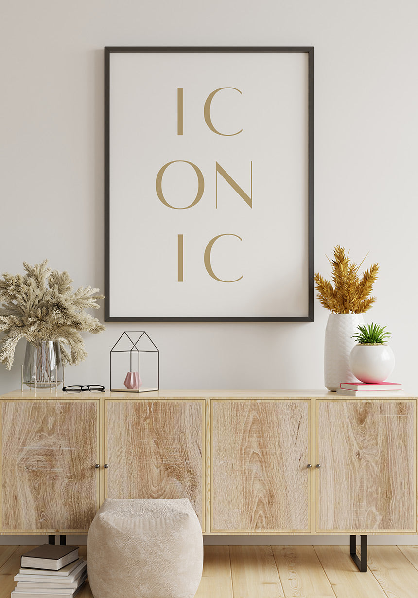 Iconic Typography Poster as a gift