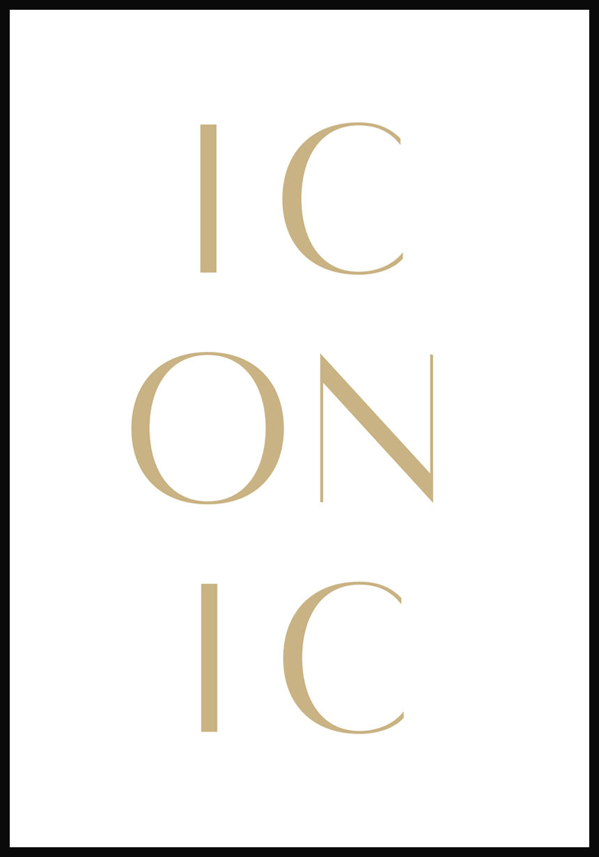Iconic Typografie Poster