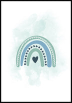 Rainbow Poster Children's turquoise