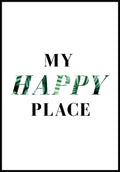 typography poster my happy place