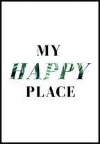 typography poster my happy place