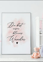 You are our little wonder pink poster with doll