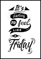 weekend poster black white