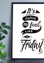 weekend poster black white
