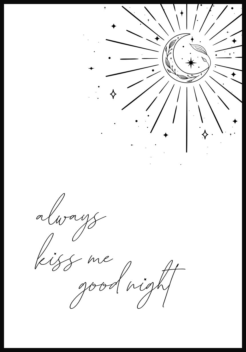 type poster always kiss me goodnight