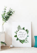 Motivating Poster Believe in yourself and go for it on wall