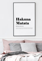 Hakuna Matata Typography Poster