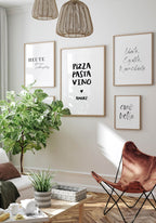 type poster set living room