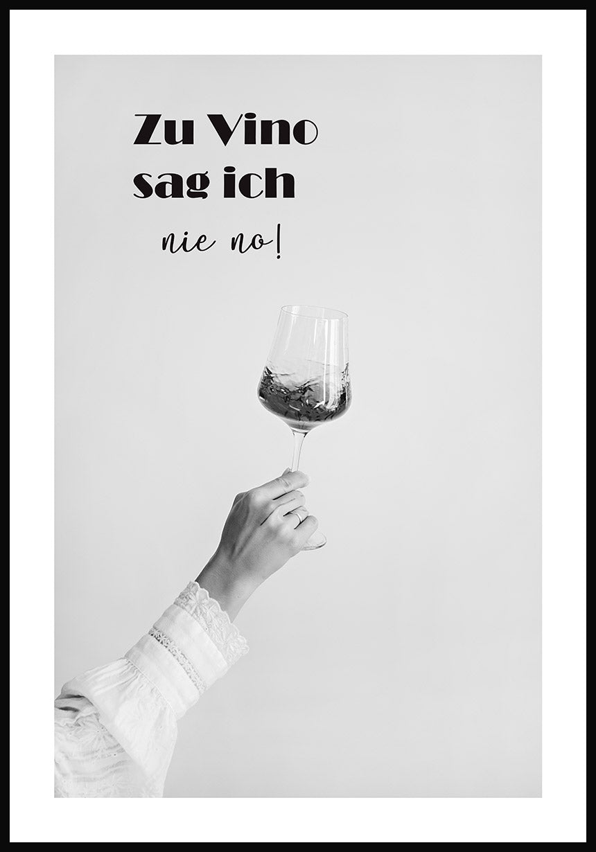 I never say no poster