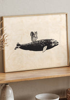 Vintage Poster Squirrels on Wal as a gift
