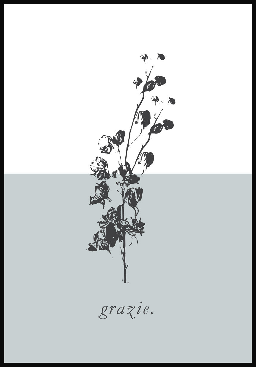 Vintage Poster Blümchen Grazie