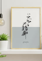 Vintage Poster Flower Grazie in the kitchen