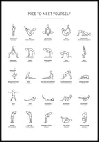 Poster Yoga Exercises Overview