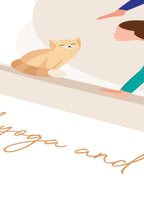 yoga poster all i need is love detail